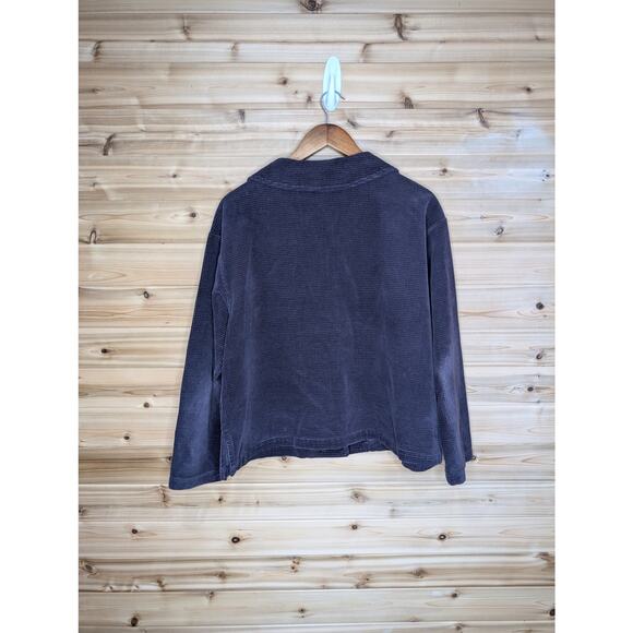 Bryn Walker Jacket Womens Small Purple Corduroy Lightweight Cotton - Picture 3 of 12